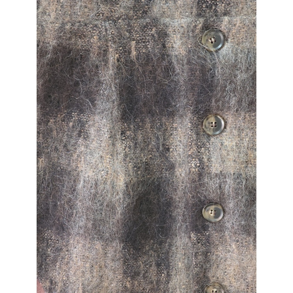 Pursuit Ltd.‎ Mohair Wool Vest Womens 12  USA Authentic Rugged Wear Plaid Nylon - Picture 5 of 8